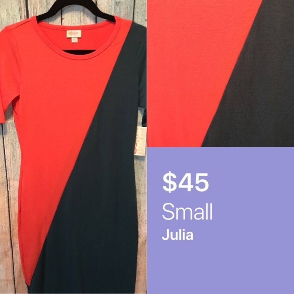 LuLaRoe Julia Dress size small